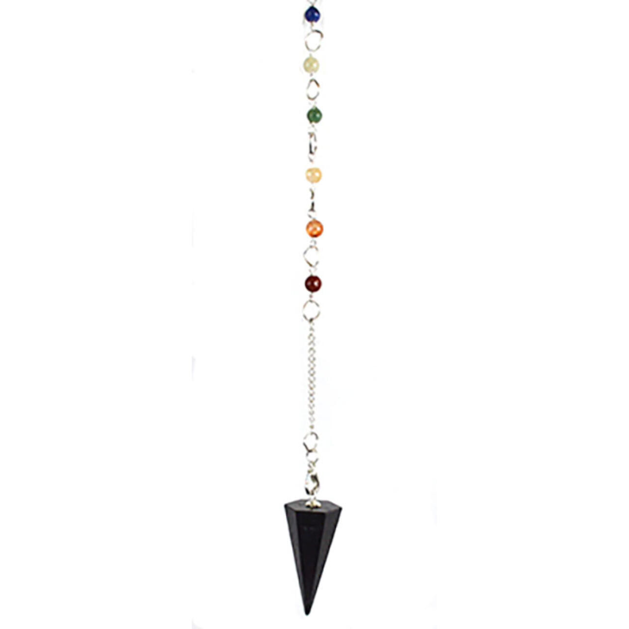 Shungite Chakra Pendulum 6-Sided