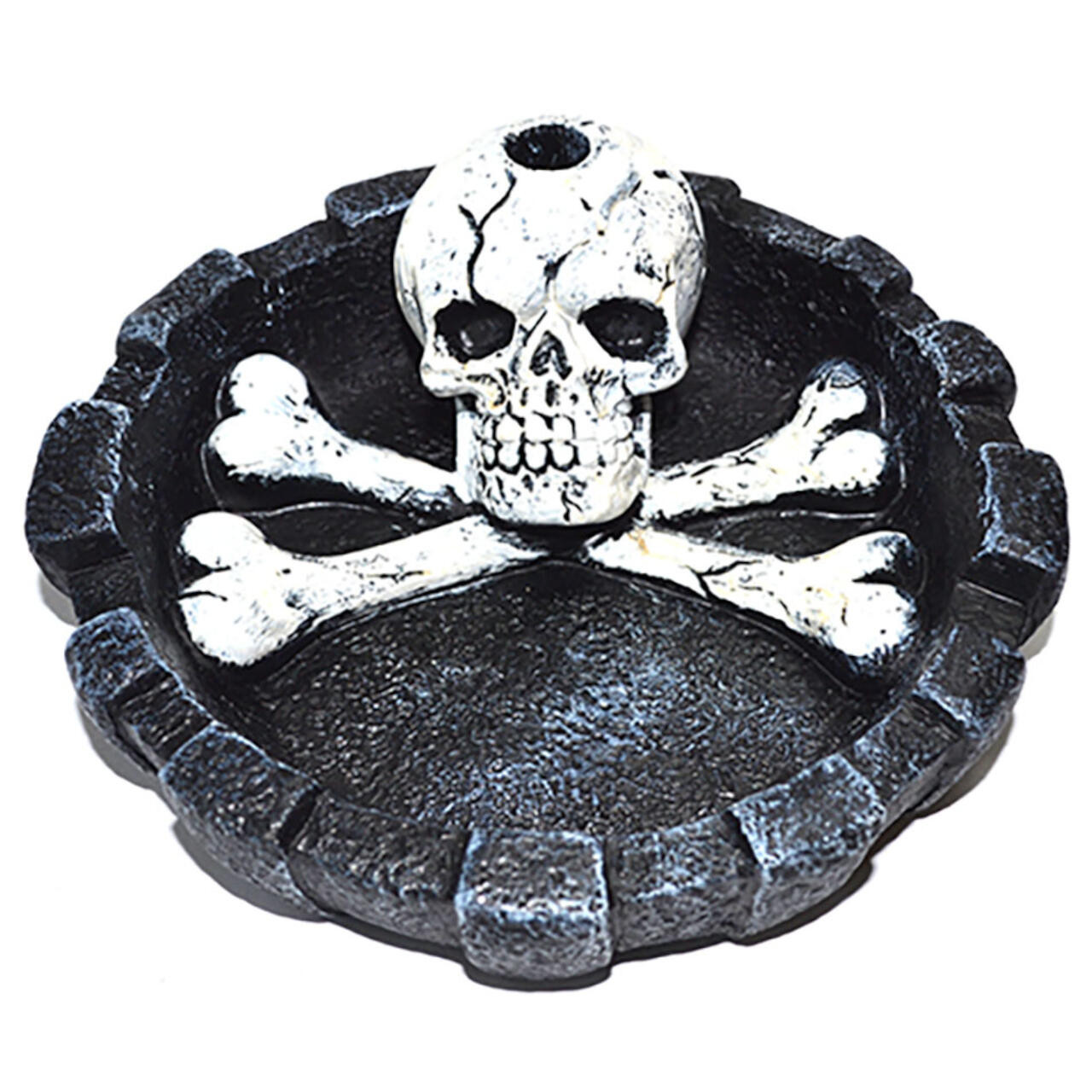 Skull & Crossbones Ashtray 4 1/2"