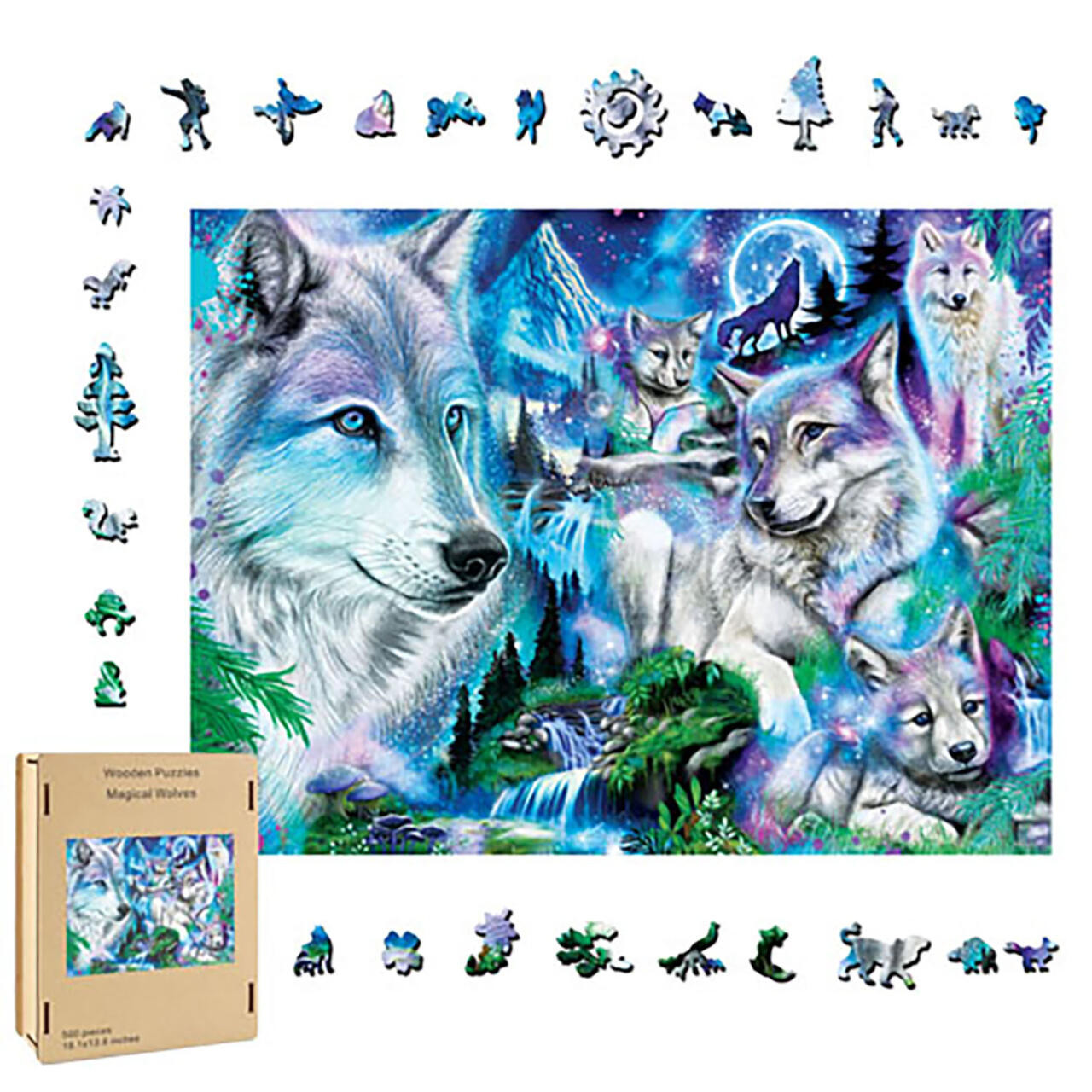 Wolves Wood Puzzle