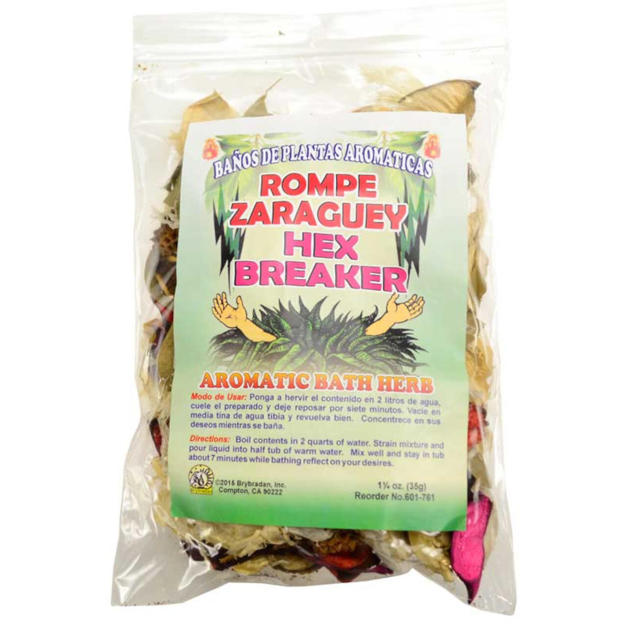 Hex Breaker (Rompe Zaraguey) Aromatic Bath Herb 1 1/4 oz
