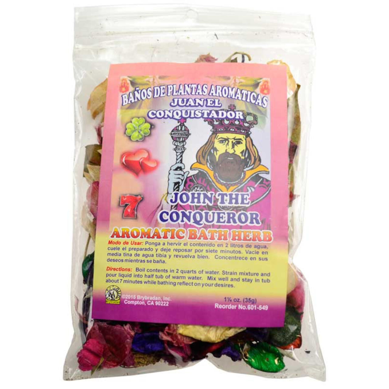 John The Conqueror(Juan Conquistador) Aromatic Bath Herb 1 1/4 oz