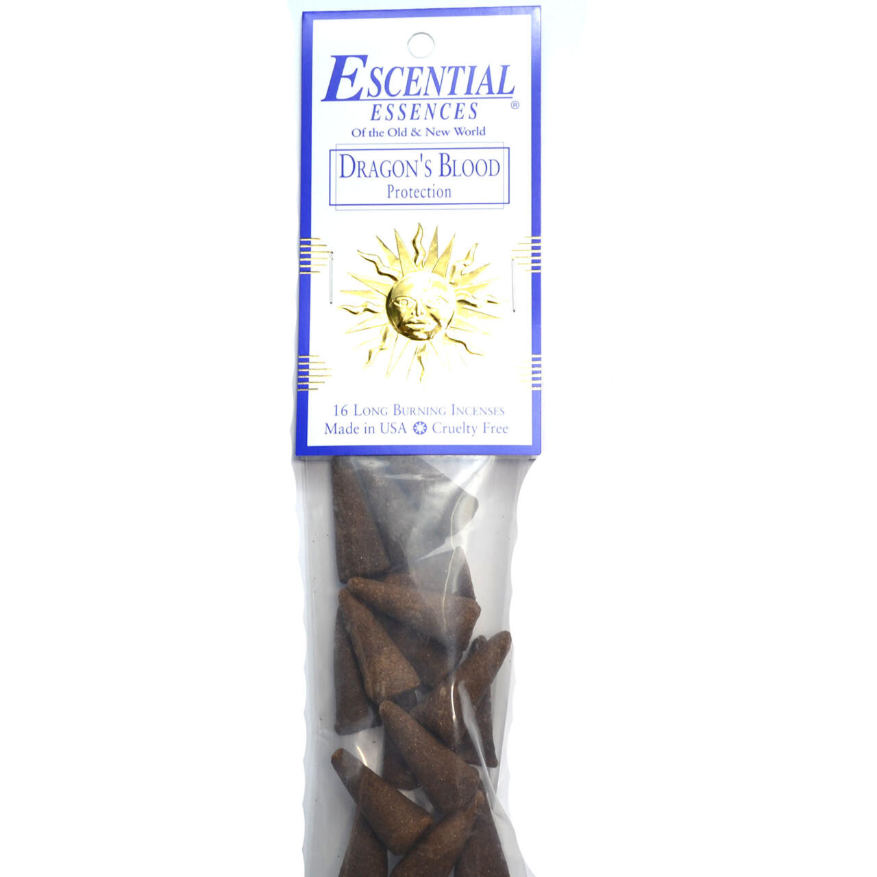 Dragon's Blood Escential Essences Incense Cones 16/Pk