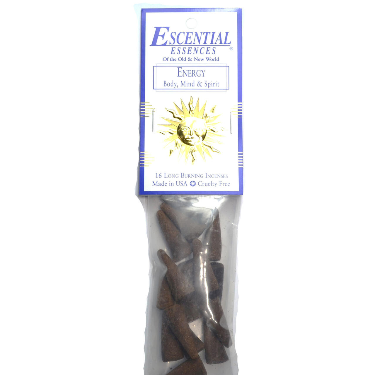 Energy Escential Essences Incense Cones 16/Pk