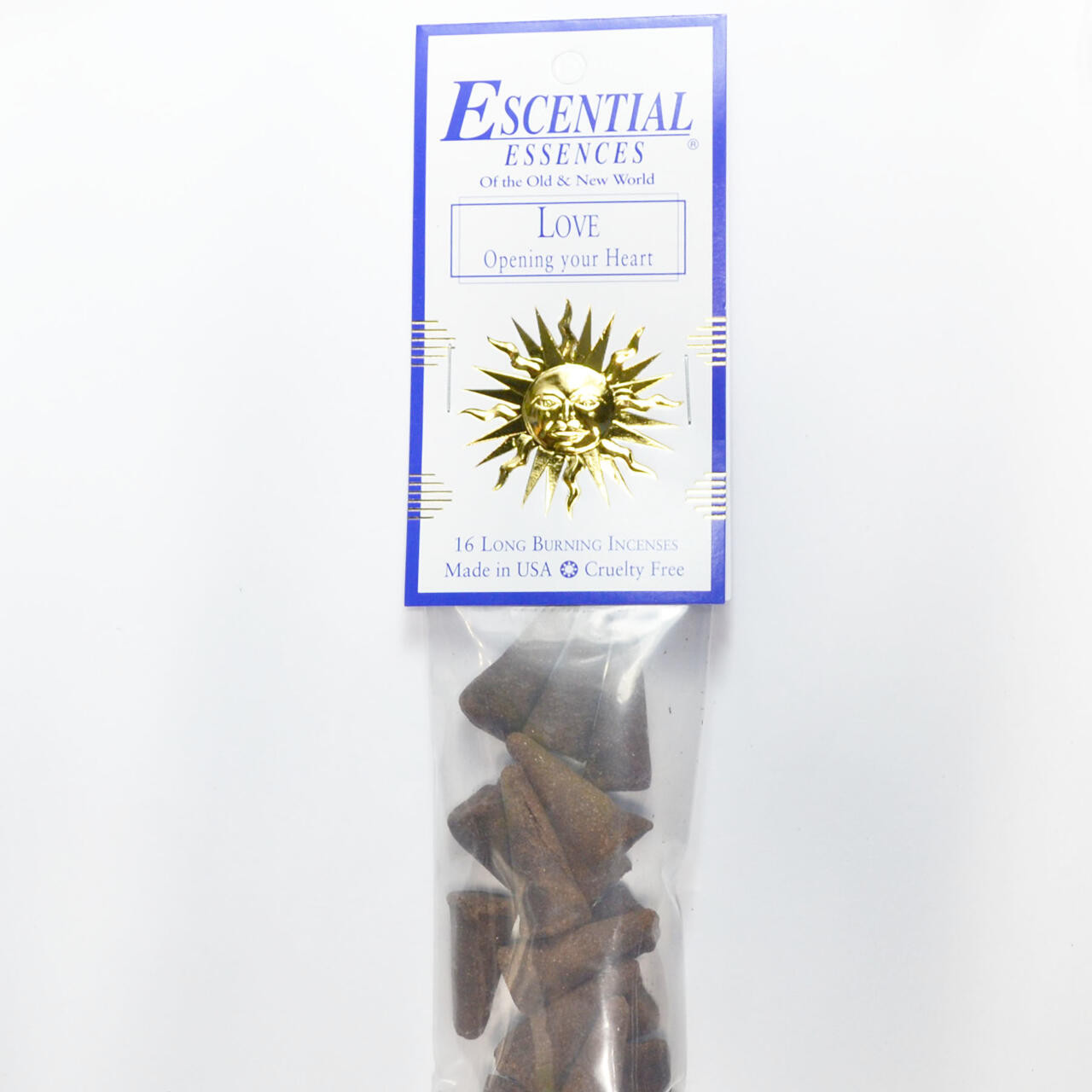 Love Escential Essences Incense Cones 16/Pk
