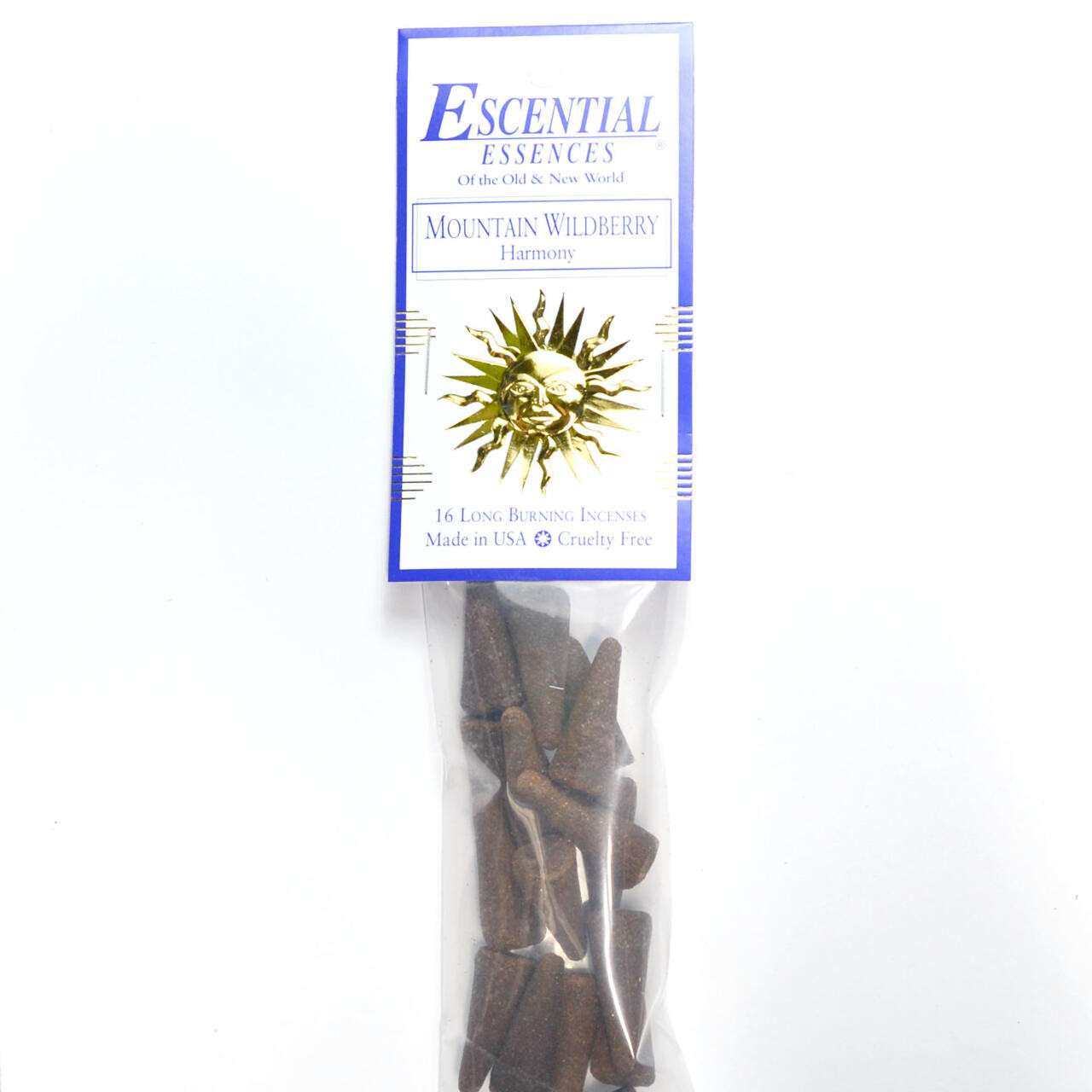 Mountain Wildberry Escential Essences Incense Cones 16/Pk