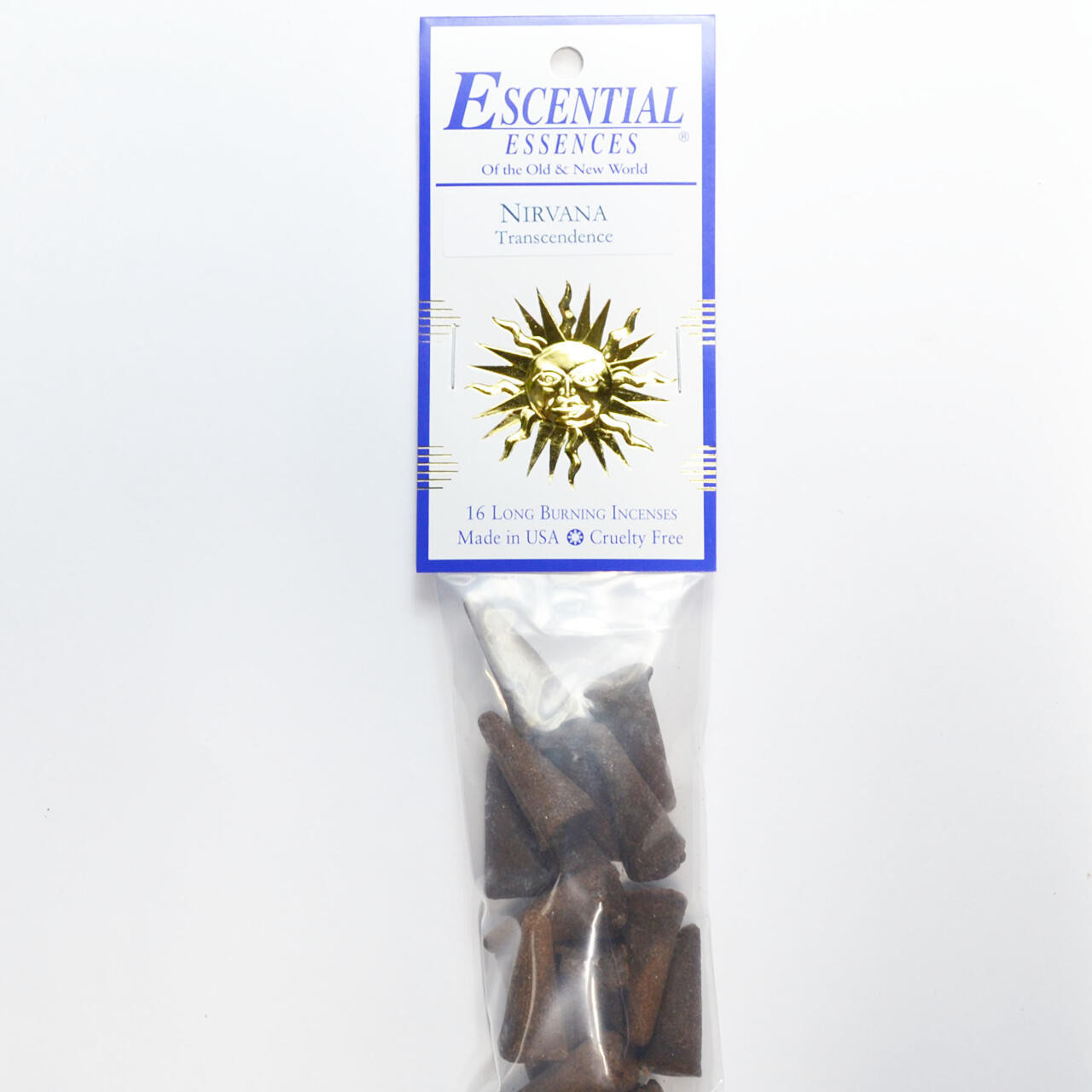 Nirvana Escential Essences Incense Cones 16/Pk