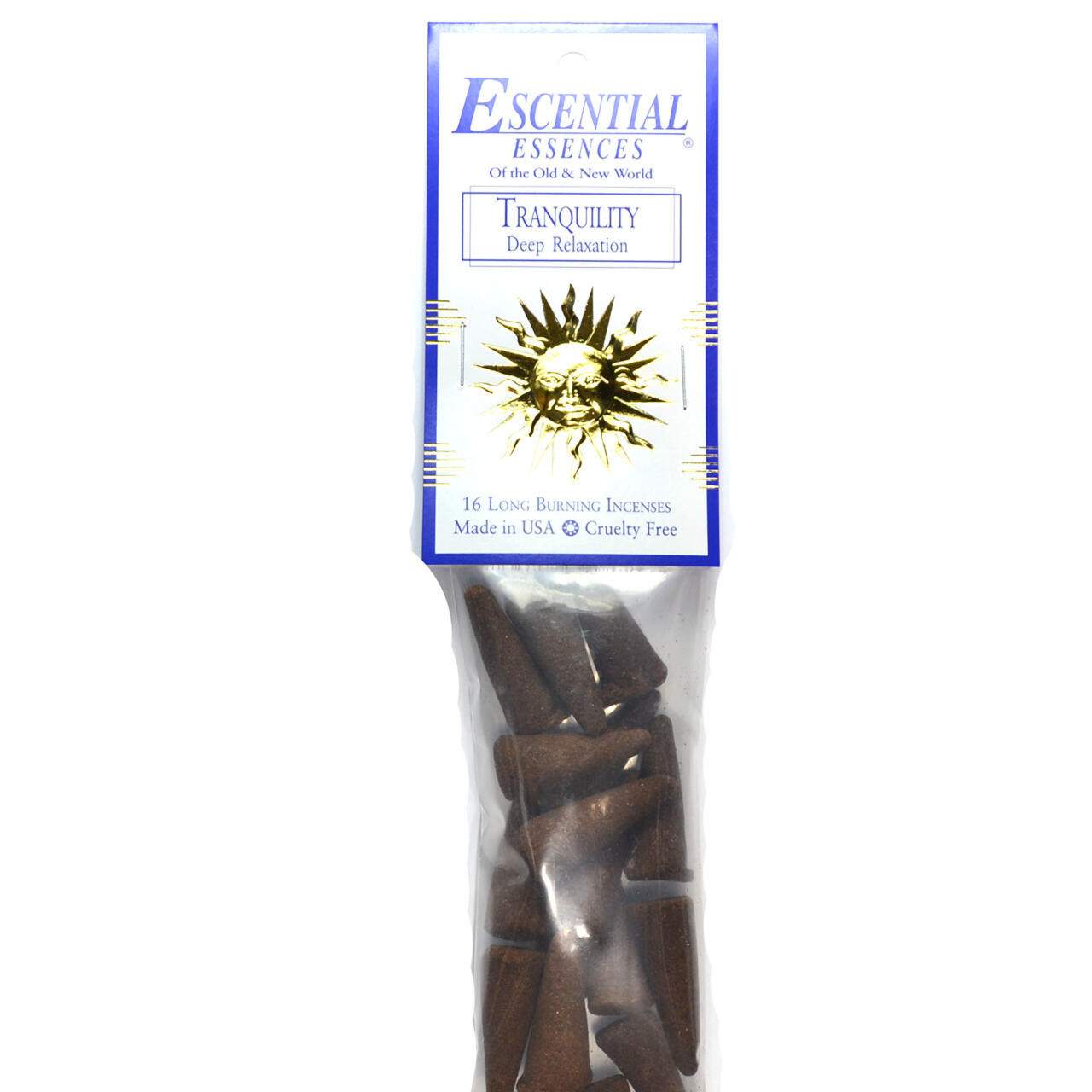 Tranquility Escential Essences Incense Cones 16/Pk