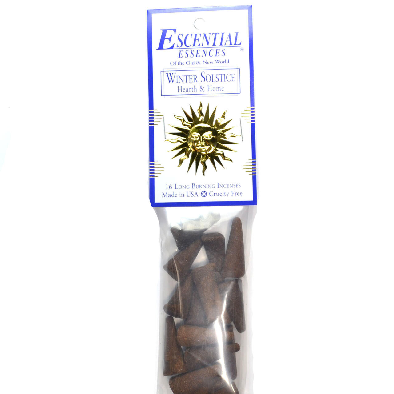 Winter Solstice Escential Essences Incense Cones 16/Pk