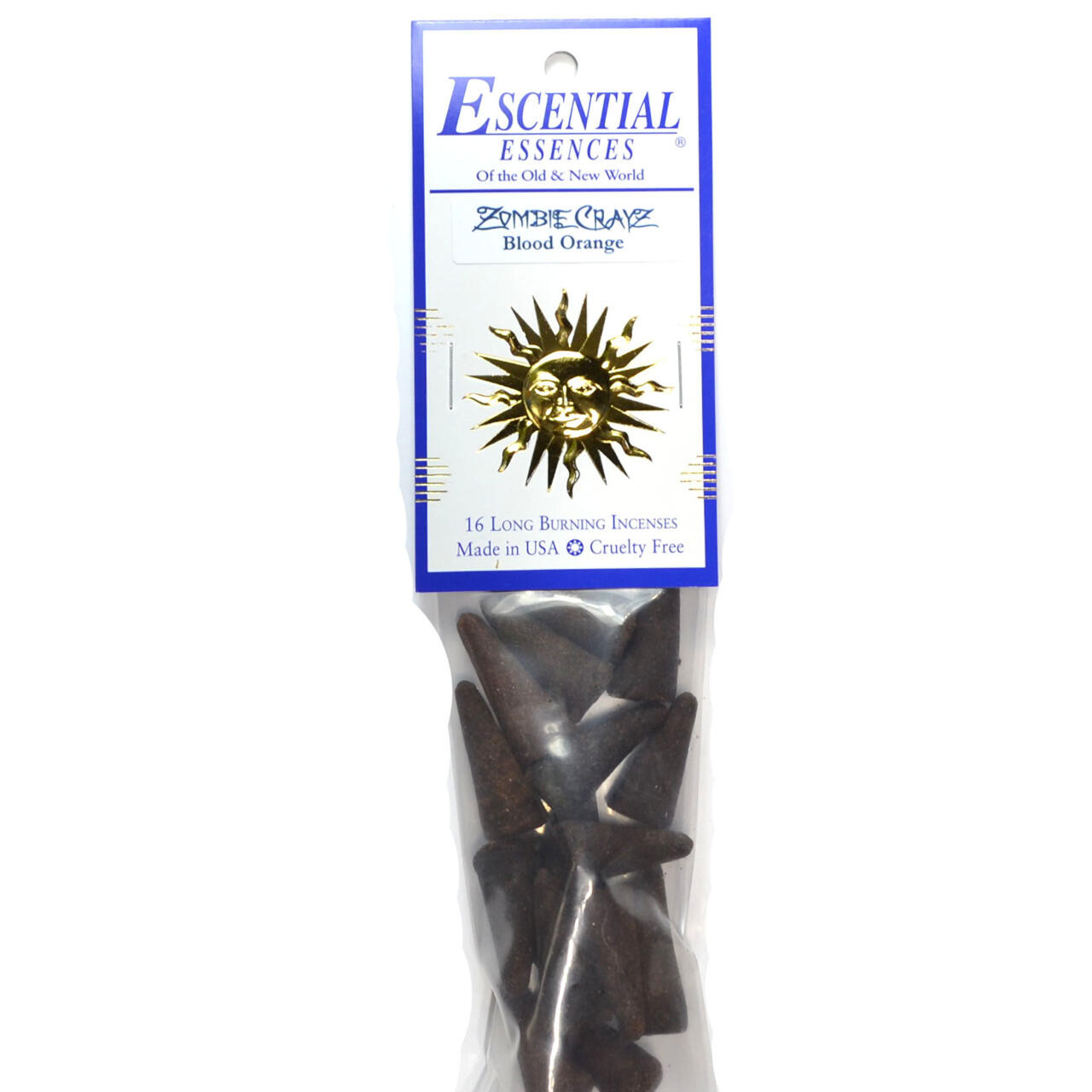 Zombie Crayz Escential Essences Incense Cones 16/Pk