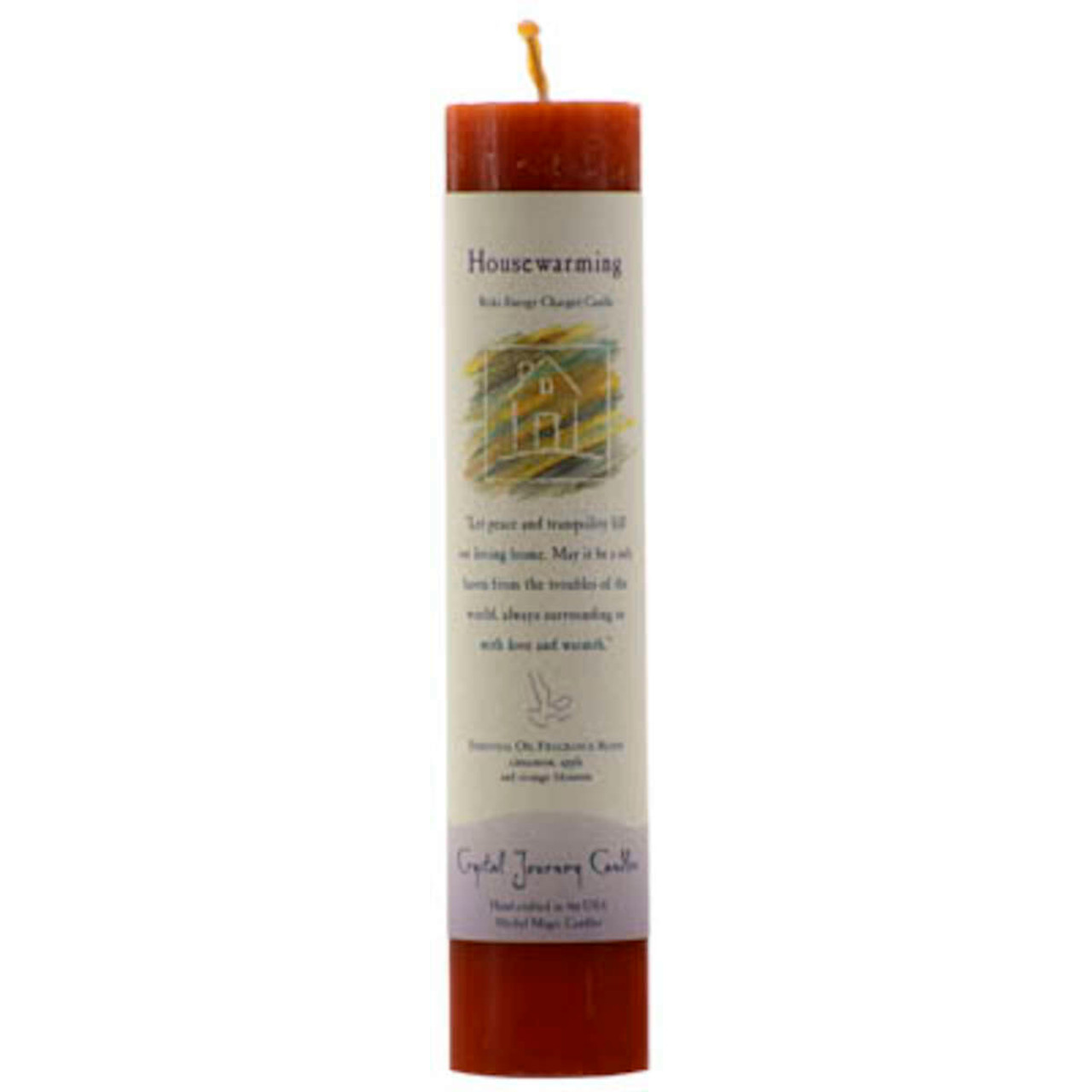 Housewarming Reiki Charged Pillar Candle