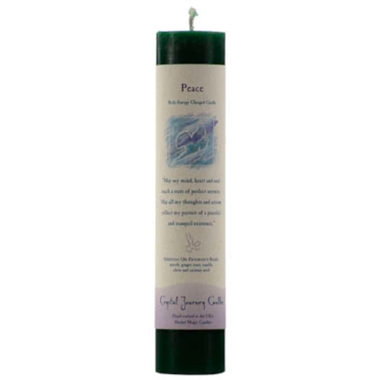 Peace Reiki Charged Pillar Candle