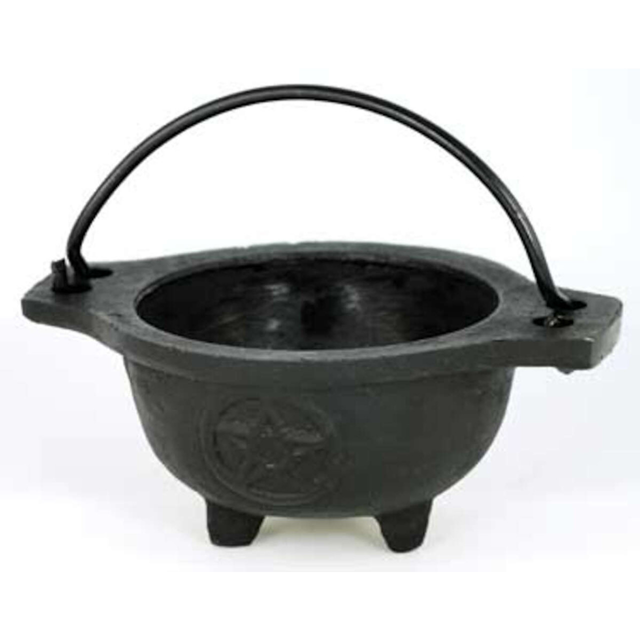 Pentagram Cast Iron Cauldron 3 1/2"