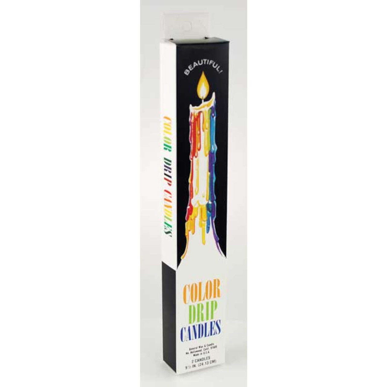 Multi-Color Drip Candles(2 per pk)