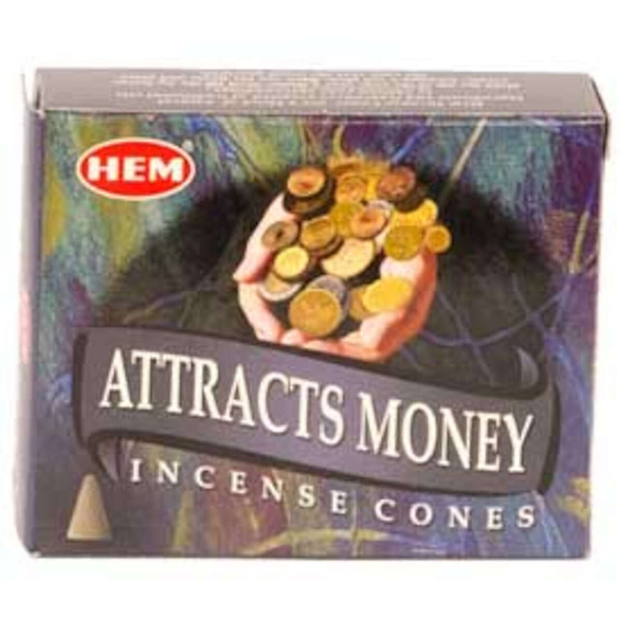 Attracts Money HEM Incense Cones 10 pack