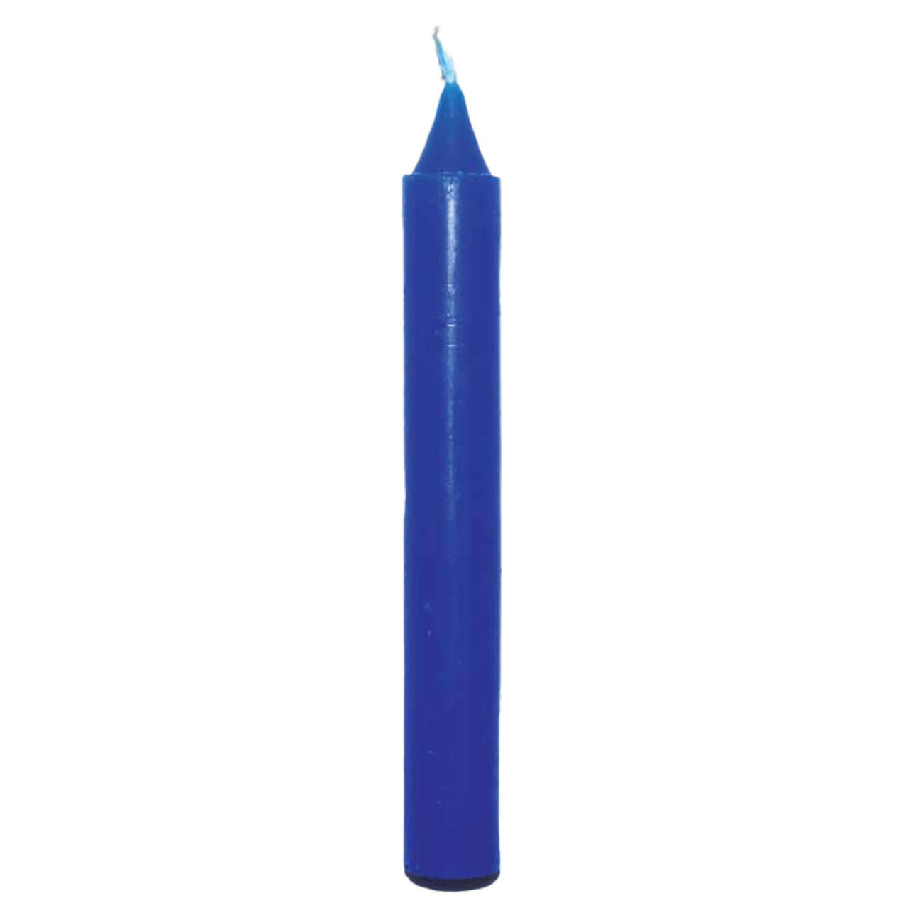 Blue Taper Candle 6"