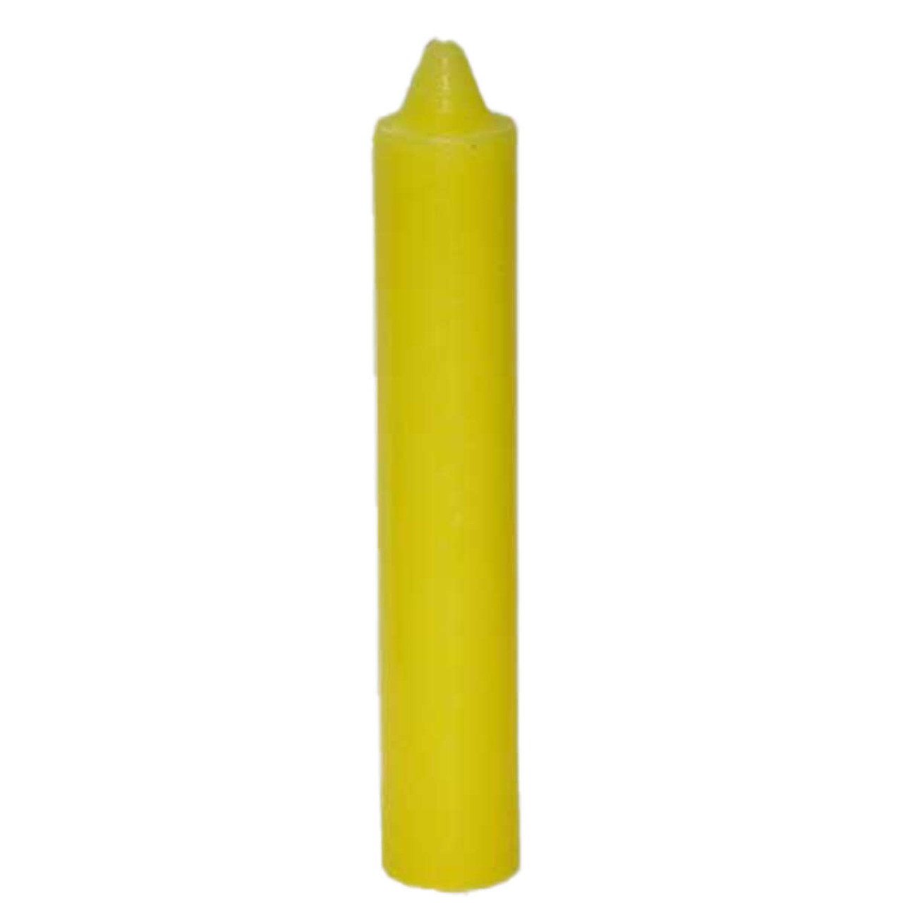 Yellow Pillar Candle 9"