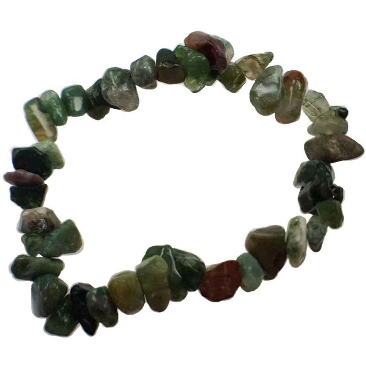 Bloodstone Chip Bracelet