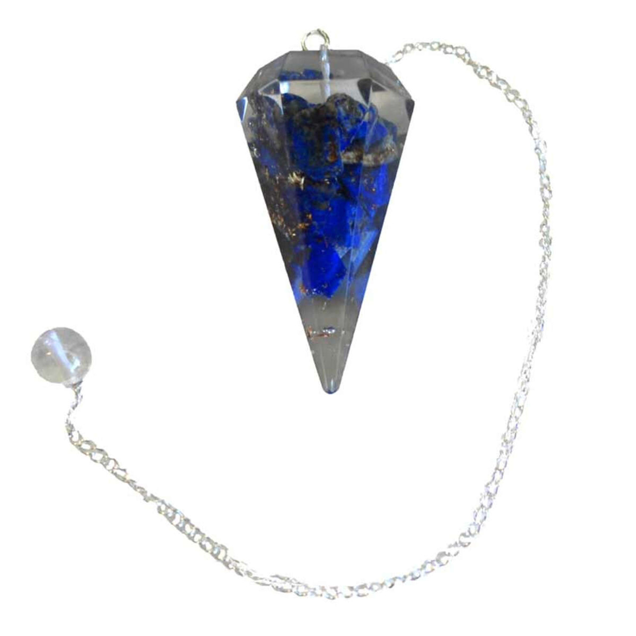 Lapis Orgone Pendulum