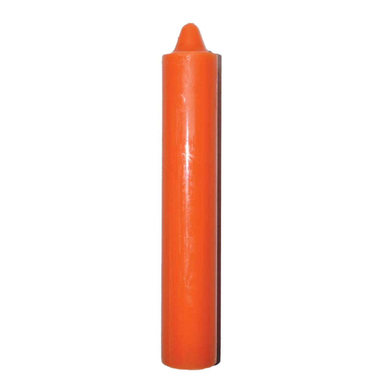 Orange Pillar Candle 9"