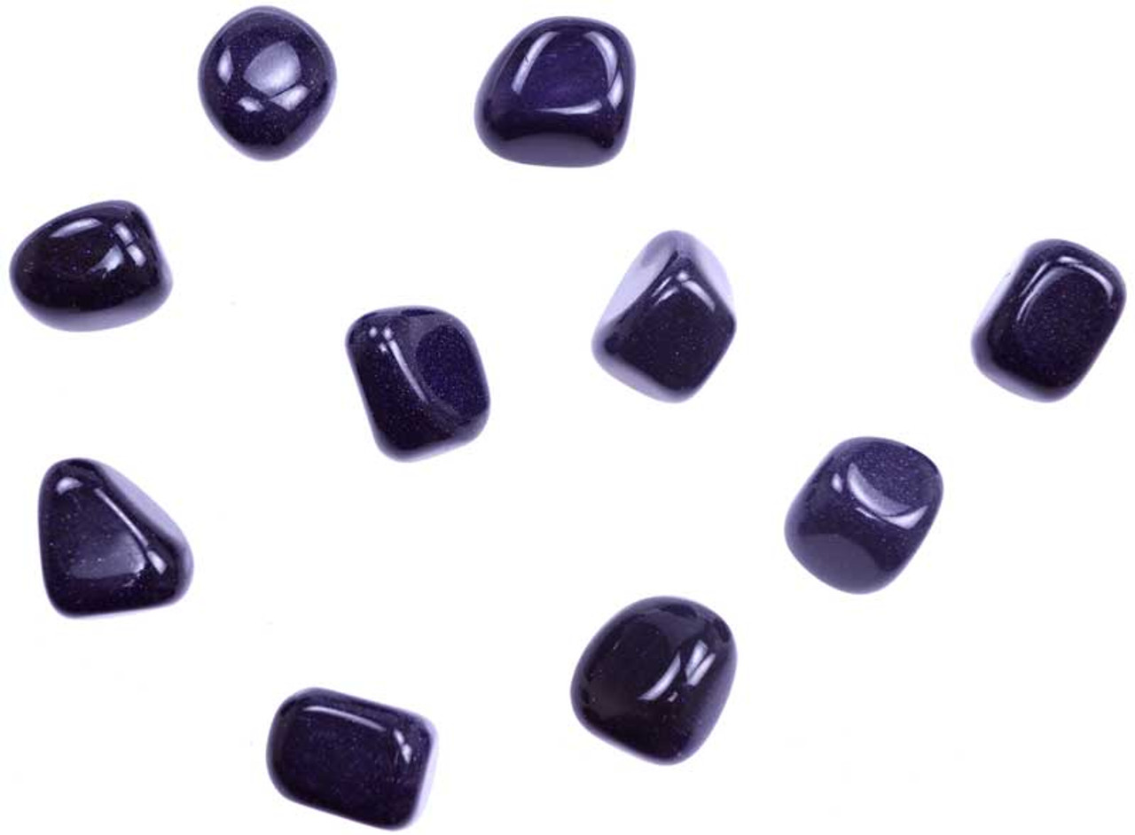 Goldstone Blue Tumbled Gemstones 1/4 lb.