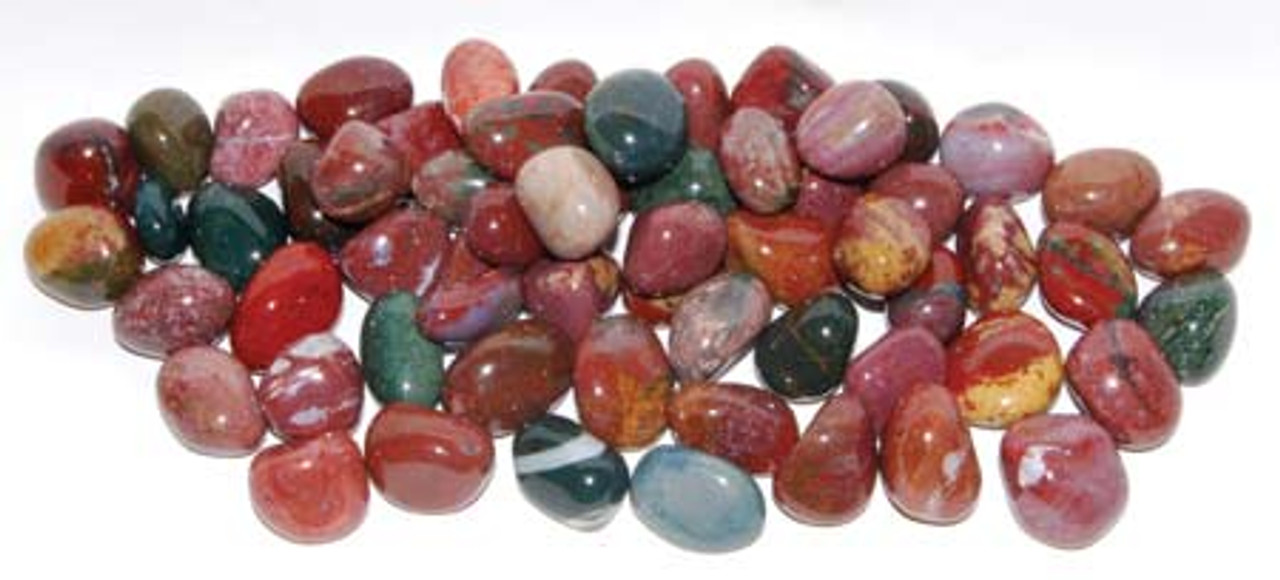 Jasper Fancy Tumbled Gemstones 1/4 lb.