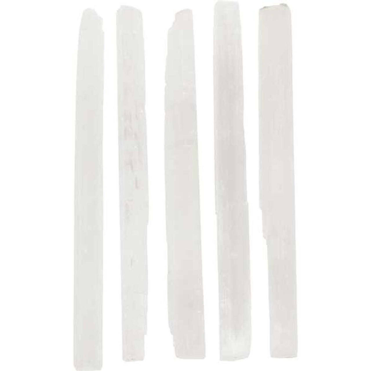 Selenite Mini Sticks 5 pack 7 inches