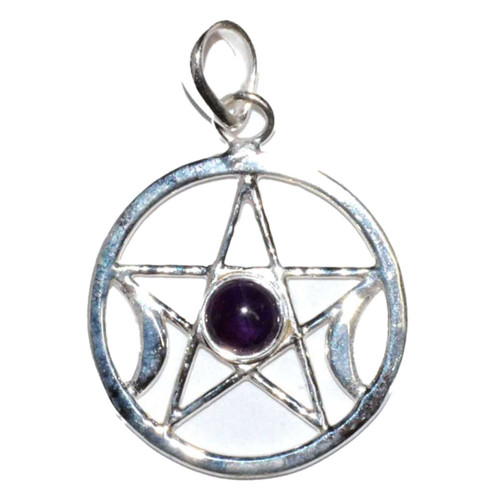 Pentacle Moon Amethyst Pendant Pentacle Moon Amethyst Pendant