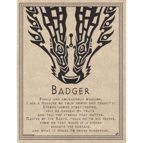 Badger Prayer Poster
