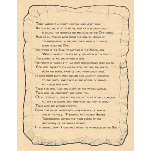 Emerald Tablet Poster