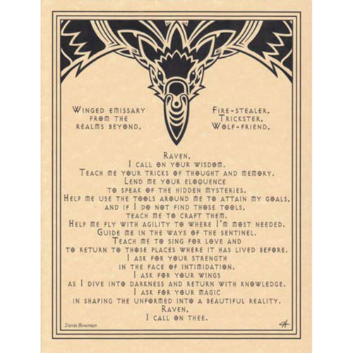 Raven Prayer Poster