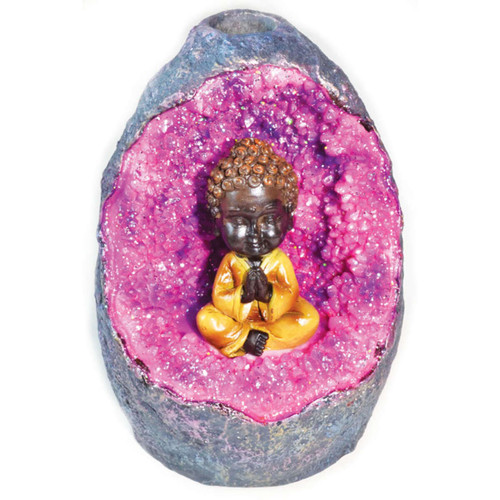 Buddha Backflow LED Incense Burner 5 1/2"