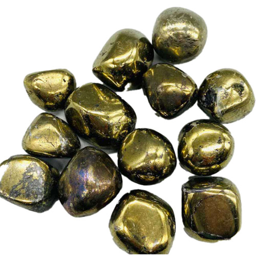 Chalcopyrite Tumbled Stones 1 lb. Chalcopyrite Tumbled Stones 1 lb.