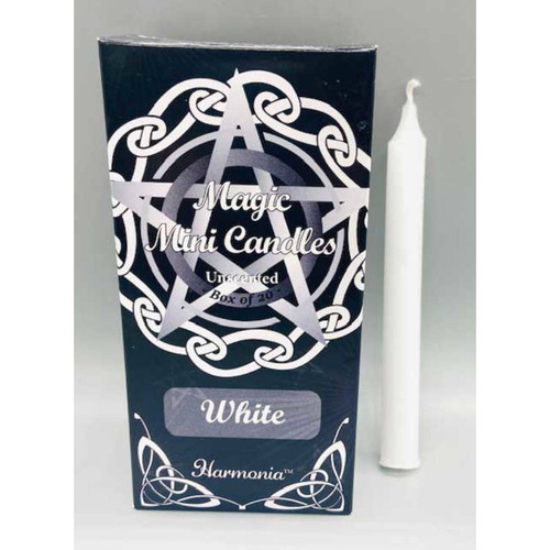 Long White Chime Candle 20 Pack 1/2" Diameter 5" Long