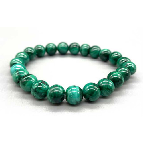 Malachite Bracelet 8 mm. Malachite Bracelet 8 mm.