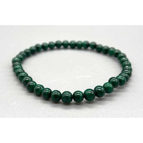 Malachite Stretch Bracelet 4 mm. Malachite Stretch Bracelet 4 mm.