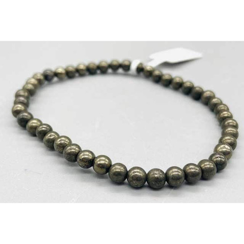 Pyrite Bracelet 4 mm. Pyrite Bracelet 4 mm.