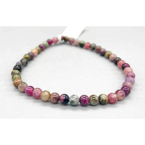 Tourmaline, Mixed Bracelet 4 mm. Tourmaline, Mixed Bracelet 4 mm.