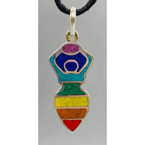Chakra Goddess Pendant 1 3/4"