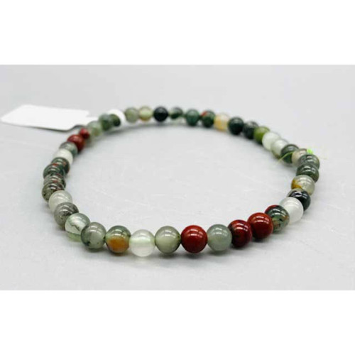 Bloodstone Bracelet 4 mm. Bloodstone Bracelet 4 mm.