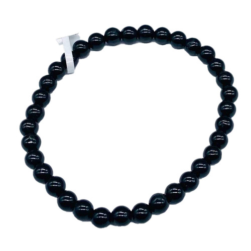 Tourmaline, Black Bracelet 5 mm. Tourmaline, Black Bracelet 5 mm.