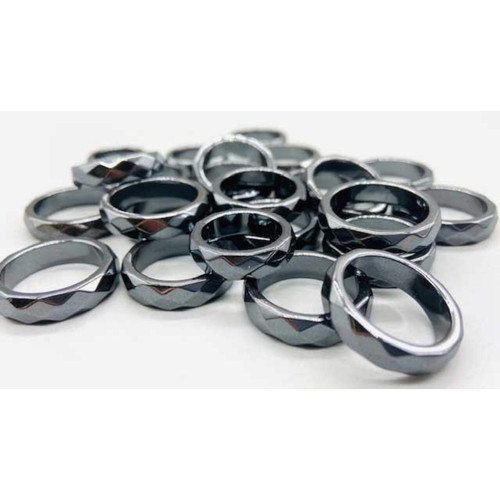 Faceted Hematite Rings (Set Of 50) Faceted Hematite Rings (Set Of 50)