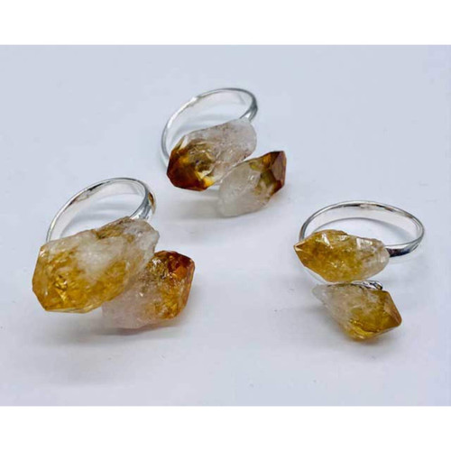 Adjustable Citrine Rings (Set Of 3) Adjustable Citrine Rings (Set Of 3)