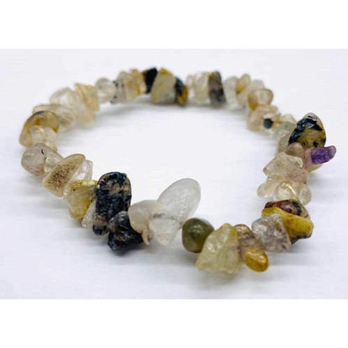 Quartz, Rutilated Chip Bracelet Quartz, Rutilated Chip Bracelet