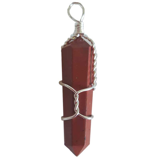 Red Jasper W Wrapped Point