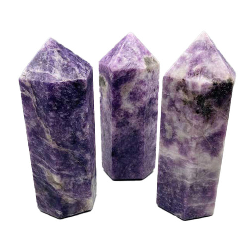 Lepidolite Obelisk approx. 5+" Lepidolite Obelisk approx. 5+"