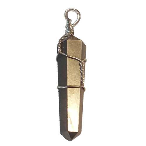 Wire Wrapped Pyrite Point (Set Of 5) Wire Wrapped Pyrite Point (Set Of 5)