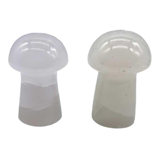 Mushroom Calcite, Pink 1 3/4" (Set Of 2) Mushroom Calcite, Pink 1 3/4" (Set Of 2)