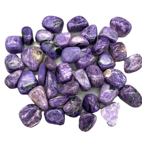Charoite Tumbled Stones 1 lb. Charoite Tumbled Stones 1 lb.