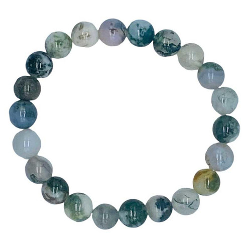 Moss Agate Bracelet 8 mm Moss Agate Bracelet 8 mm