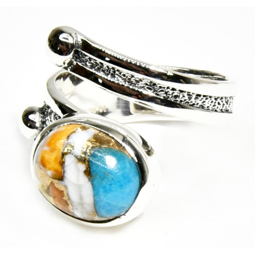 Turquoise Spiney Oyster Ring Size 6 Turquoise Spiney Oyster Ring Size 6